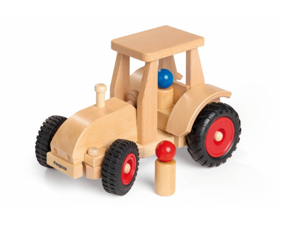 Schlepper ( Traktor mit Dach)  aus Holz