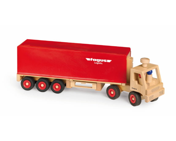 Sattelschlepper aus Holz