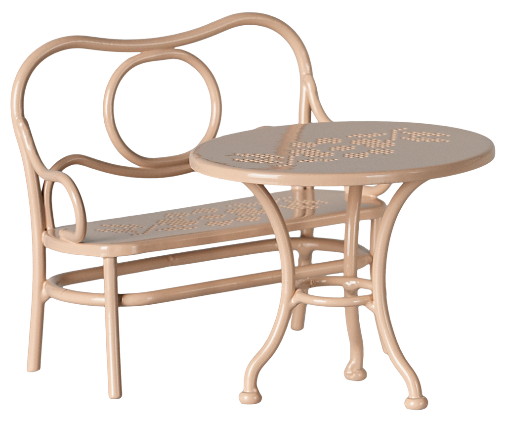 Café-Set, Maus, Groß - Blassrosa