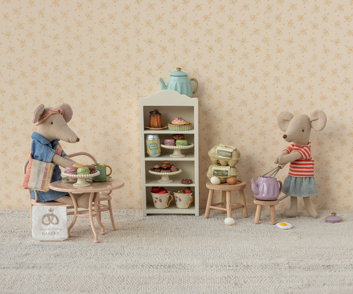 Café-Set, Maus, Groß - Blassrosa