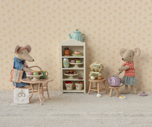 Café-Set, Maus, Groß - Blassrosa