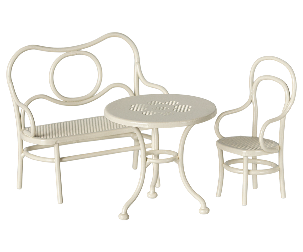 Café-Set, Maus, Klein - Cremefarben