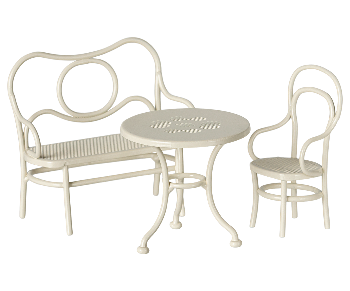 Café-Set, Maus, Klein - Cremefarben