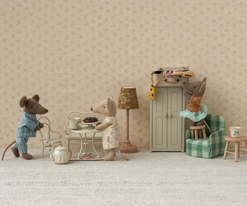 Café-Set, Maus, Klein - Cremefarben