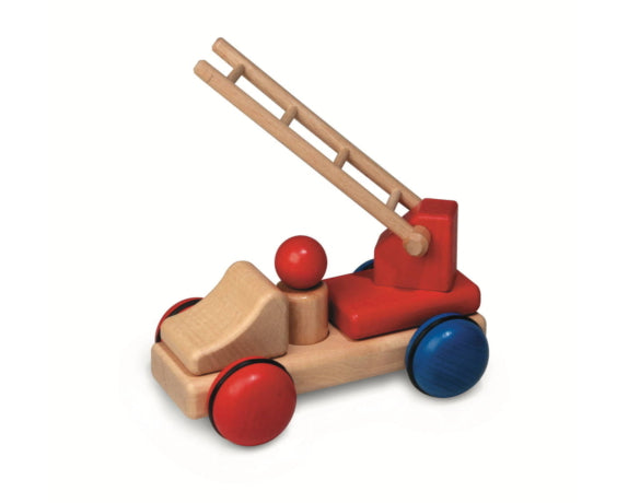 mini Feuerwehr aus Holz