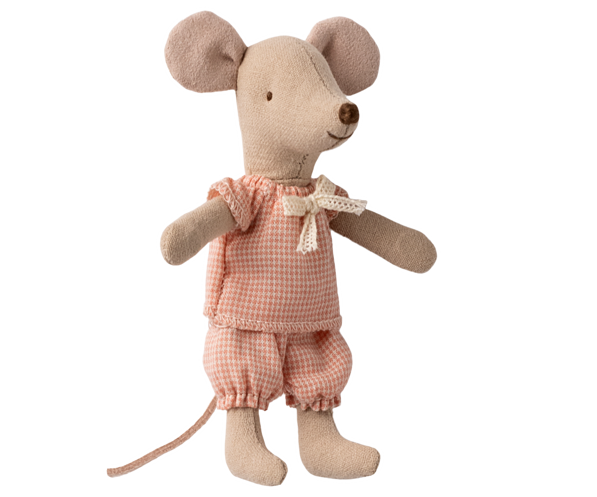 kleine Schwester Maus in Streichholzschachtel