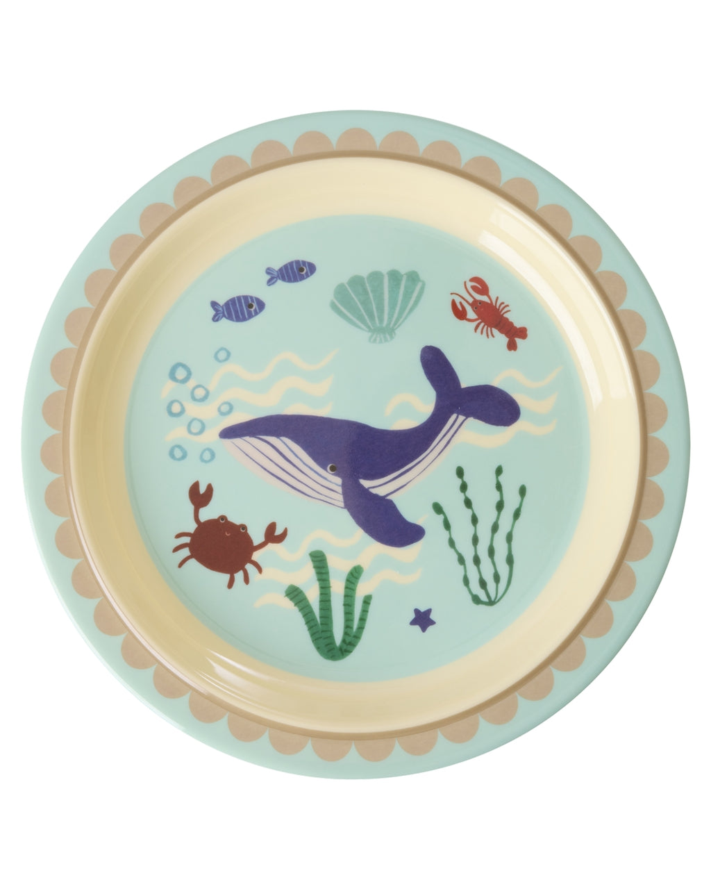 Kinderteller - Blau - Ocean Print