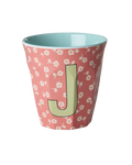 Medium Cup - J –Flowers