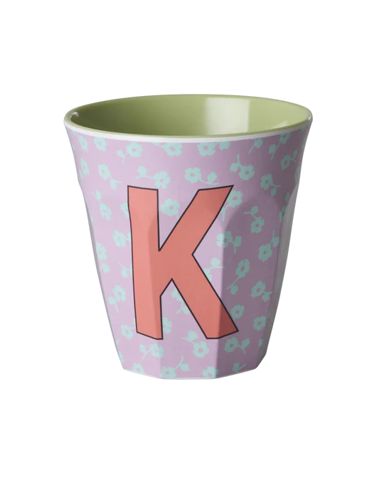 Medium Cup - K –Flowers