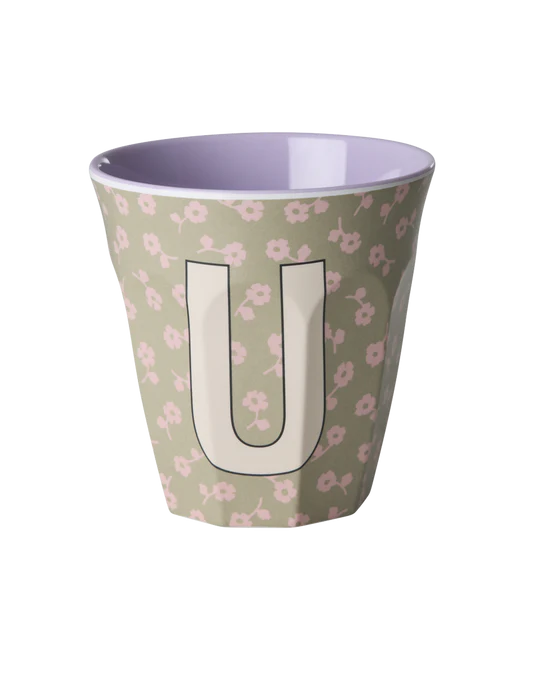 Medium Cup - U –Flowers