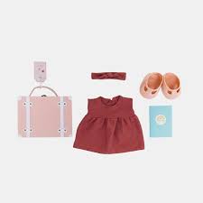 Dinkum Doll travel suitcase  rose