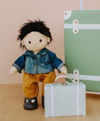 Dinkum Doll travel suitcase blue
