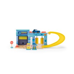 Tankstelle aus Holz